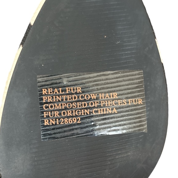 Steve Madden Calf Hair Cow Print Boots - Picture 6 of 7